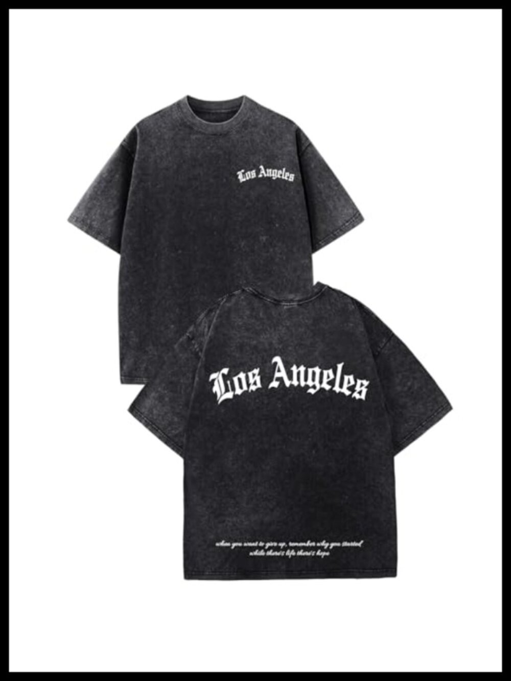 Oversized Vintage Graphic Tshirt Mens Streetwear Acid Wash